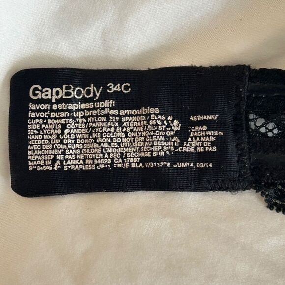 Gap Favorite Strapless Uplift Padded Bra - Picture 3 of 4